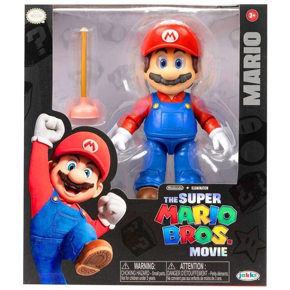 Super Mario Bros. Movie Action Figure - Red and Blue